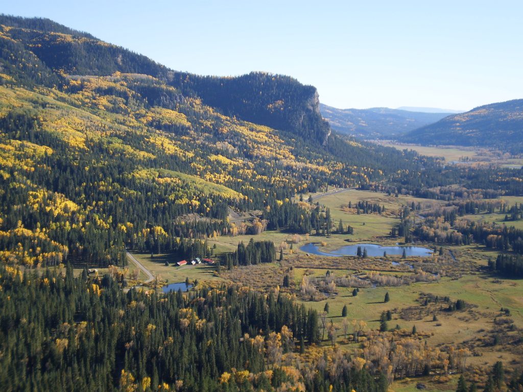 Ranch hidden in valley