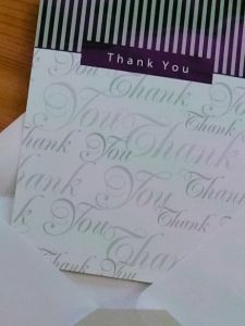 Thank you note image