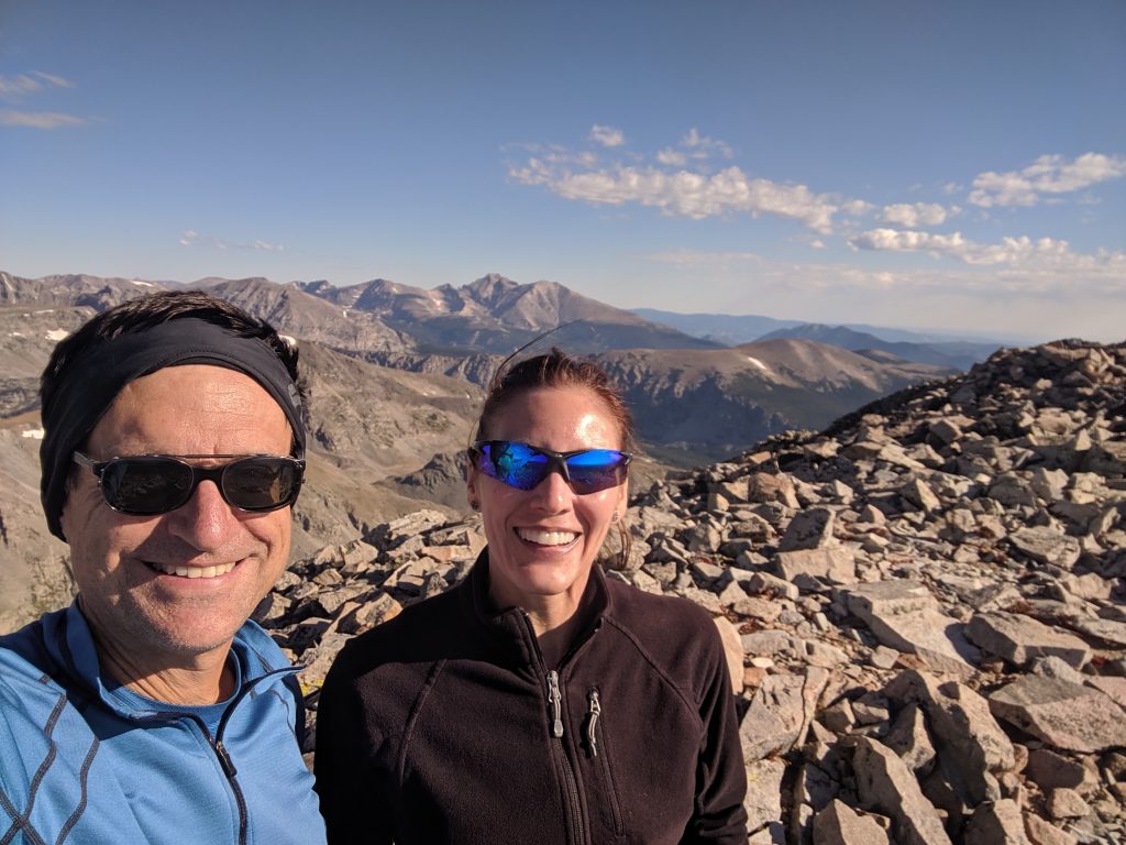 Selfie from the top of the mountain!